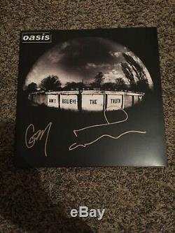 Noel Gallagher Gem Archer Signed Autograph Oasis Dont Believe Truth Vinyl Proof