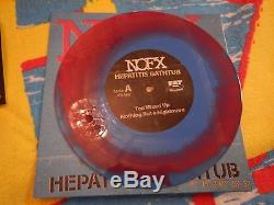 Nofx Hepatitis Bathtub Bundle 2 Books 1 Signed Towel And Colored 7 Vinyl