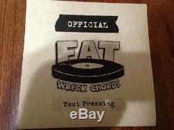 Nofx Test Pressing Vinyl #2 Of 7inch Of The Month Signed Fat Mike & Erin Burkett