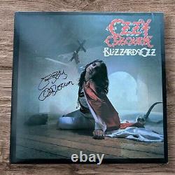 OZZY OSBOURNE BLIZZARD OF OZZ 1981 CBS Vinyl LP Record Jet 12 SIGNED AUTOGRAPH