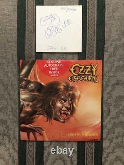 OZZY OSBOURNE Ltd Autographed 451/5000 Shot In The Dark/ 7 UK Vinyl Record