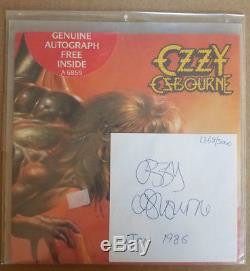 OZZY OSBOURNE Shot In The Dark 7 VINYL UK Epic 1986 ozzy SIGNED 1368/5000