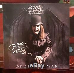 OZZY OSBOURNE signed autographed Litho ORDINARY MAN VINYL Limited Smoke LP 140 G