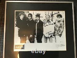 Oasis SIGNED Creation Records Promo photo -100% GENUINE 100% OASIS G&F