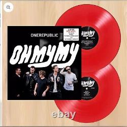 Onerepublic Oh My My Signed 2 Lp Red Vinyl Presale Order Confirmed New