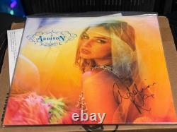 Original Addison Rae Signed Cover Jacket Debut Vinyl Record Album LP