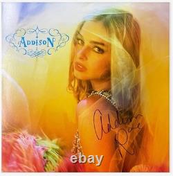 Original Addison Rae Signed Cover Jacket Debut Vinyl Record Album LP