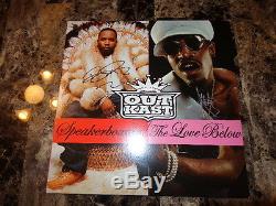 Outkast RARE Signed Framed Vinyl LP Record André 3000 Big Boi Rap Hip Hop + COA