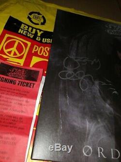Ozzy Osbourne Signed Ordinary Man Vinyl Lp + Event Poster Amoeba