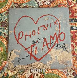 PHOENIX SIGNED AUTOGRAPH TI AMO VINYL RECORD ALBUM LP THOMAS MARS +3 with PROOF