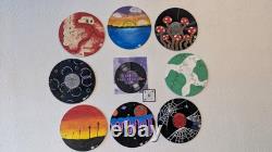(PICK ONE)Painting Acrylic Art Abstract Original Round Vinyl Record Signed