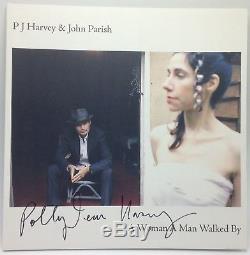 PJ Harvey John Parish A Woman A Man Walked By AUTOGRAPHED SIGNED Vinyl LP Rare