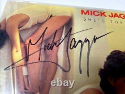 PSA RARE AUTOGRAPHED Mick Jagger Shes The Boss Vinyl LP Columbia Rolling Stones