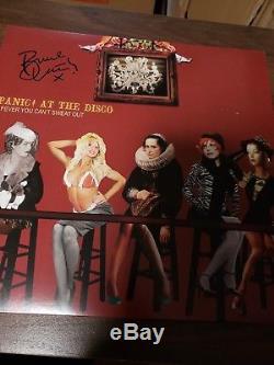 Panic! Panic at the Disco A Fever You Can't Sweat Out SIGNED vinyl record LP
