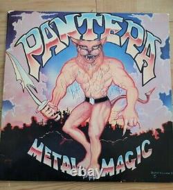 Pantera Metal Magic Vinyl Record signed by the band with flyer of signing event