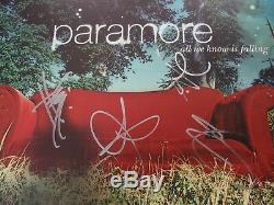 Paramore All We Know Is Falling Green Vinyl LP Signed