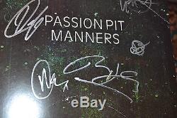 Passion Pit Manners Signed 2009 LP NM Vinyl Record VG/NM Frenchkiss