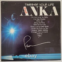 Paul Anka signed Times of your life album vinyl record COA proof autographed