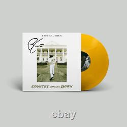 Paul Cauthen Country Coming Down SIGNED Cover Exclusive Gold Colored Vinyl LP