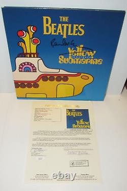 Paul McCartney Hand Signed Yellow Submarine Vinyl Album Autographed JSA COA