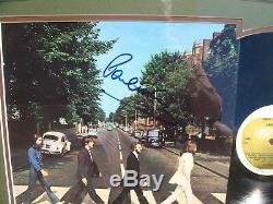 Paul Mccartney Signed Abbey Road Beautifully Framed Lp Vinyl Jsa Loa