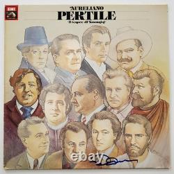 Placido Domingo Signed Aureliano Pertile Vinyl Record LP Opera Singer Tenor RAD
