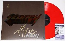Post Malone Signed Stoney Lp Orange Vinyl Record White Iverson Autograph Jsa Coa