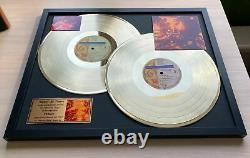 Prince Sign O' The Times 1987 Vinyl Gold Metallized Record Mounted In Frame