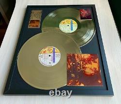 Prince Sign O' The Times 1987 Vinyl Gold Metallized Record Mounted In Frame