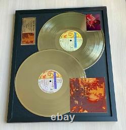 Prince Sign O' The Times 1987 Vinyl Gold Metallized Record Mounted In Frame