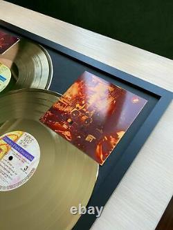 Prince Sign O' The Times 1987 Vinyl Gold Metallized Record Mounted In Frame