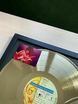 Prince Sign O' The Times 1987 Vinyl Gold Metallized Record Mounted In Frame