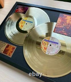 Prince Sign O' The Times 1987 Vinyl Gold Metallized Record Mounted In Frame