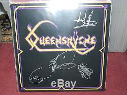 QUEENSRYCHE 1st EP SIGNED AUTOGRAPHED VINYL RECORD by 4