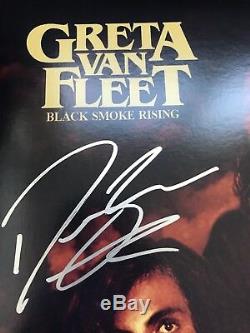 RARE Greta Van Fleet Signed Black Smoke Rising Vinyl Record Album X3
