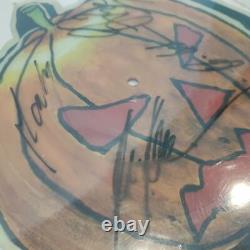 RARE! Helloween Halloween Promo Shaped Picture Disc Vinyl Record Signed 1987