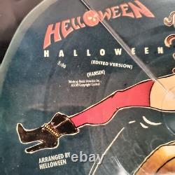 RARE! Helloween Halloween Promo Shaped Picture Disc Vinyl Record Signed 1987