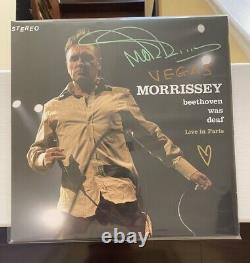 RARE Signed Orange Morrissey Las Vegas 2024 Beethoven Was Deaf Live Vinyl