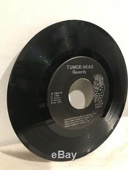 RARE VIOLENT TUMOR K7087 Tumor Head 7 EP 45 1986 Hardcore Punk Vinyl SIGNED