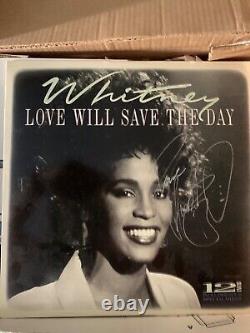 RARE WhitneyHouston Signed -Love Will Save The Day Vinyl 12 Maxi 1988 Record LP