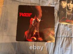 RATT Self Titled EP Signed By Bobby Blotzer, Stephen Pearcy, And Juan Croucier