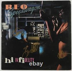 REO Speedwagon JSA Signed Autograph Album Record Vinyl Hi Infidelity