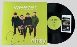 RIVERS CUOMO WEEZER SIGNED GREEN VINYL RECORD ISLAND IN THE SUN withJSA COA