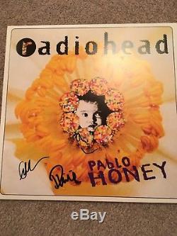 Radiohead Signed Album Exact Proof Coa Vinyl Record Pablo Honey