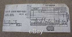 Rare 1977 David Bowie LPs Records Vinyl Receipt Signed Mastercard Master Charge