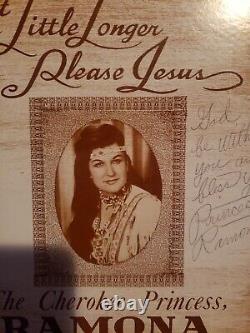Rare Ramona The Cherokee Princess Signed Wait Little Longer Please Jesus