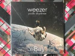 Rare Special Band Signed Weezer Pacific Daydream Vinyl Red Splatter Lp New