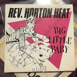 Reverend Horton Heat BIG LITTLE BABY/BULLET AUTOGRAPHED -1988 RED VINYL