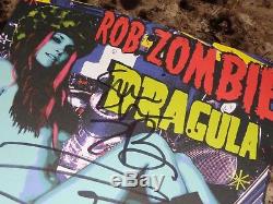 Rob Zombie & Sheri Moon Zombie Signed Dragula Promo 7 Vinyl 45 Record Stickers