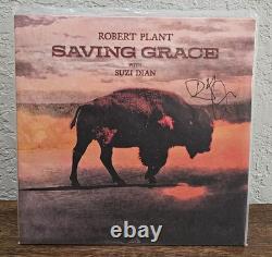 Robert Plant Signed Saving Grace Vinyl Record On Cover Autograph Led Zeppelin